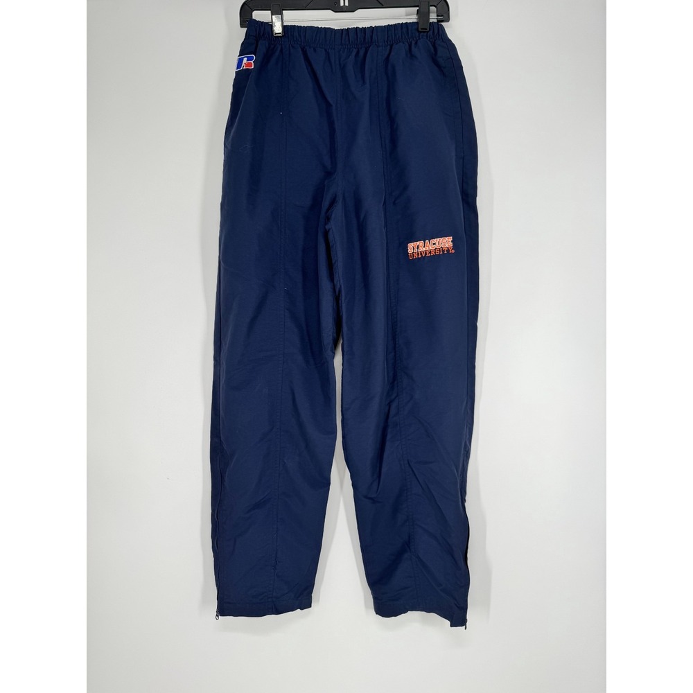 Vintage Russell Athletic Syracuse University Track‎ Pants Small 90s Baggy Lined